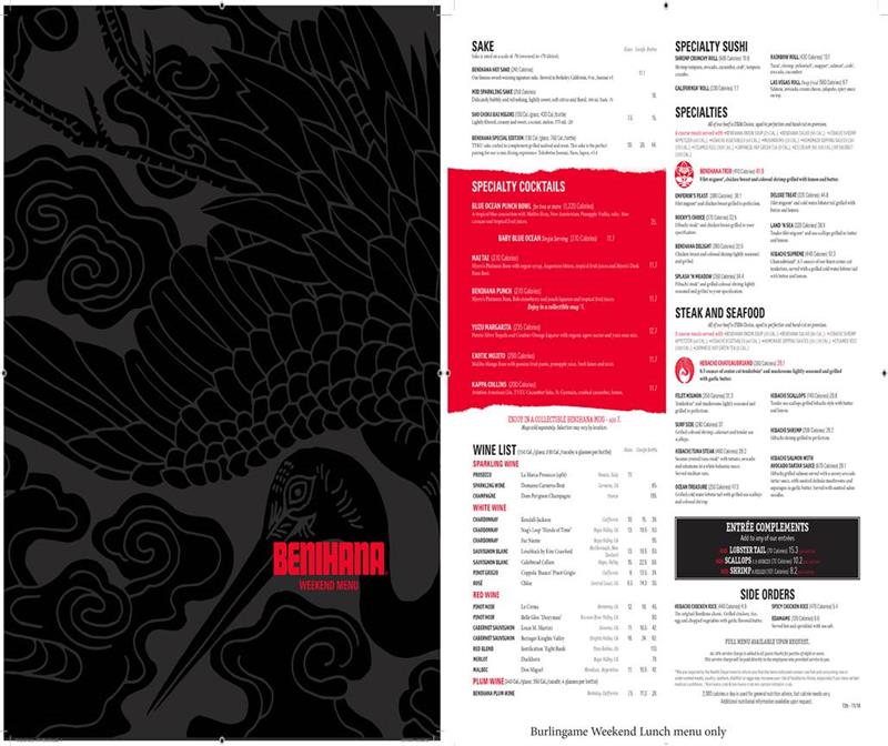 WEEKEND MENUS WITH LTO - 200 pcs.