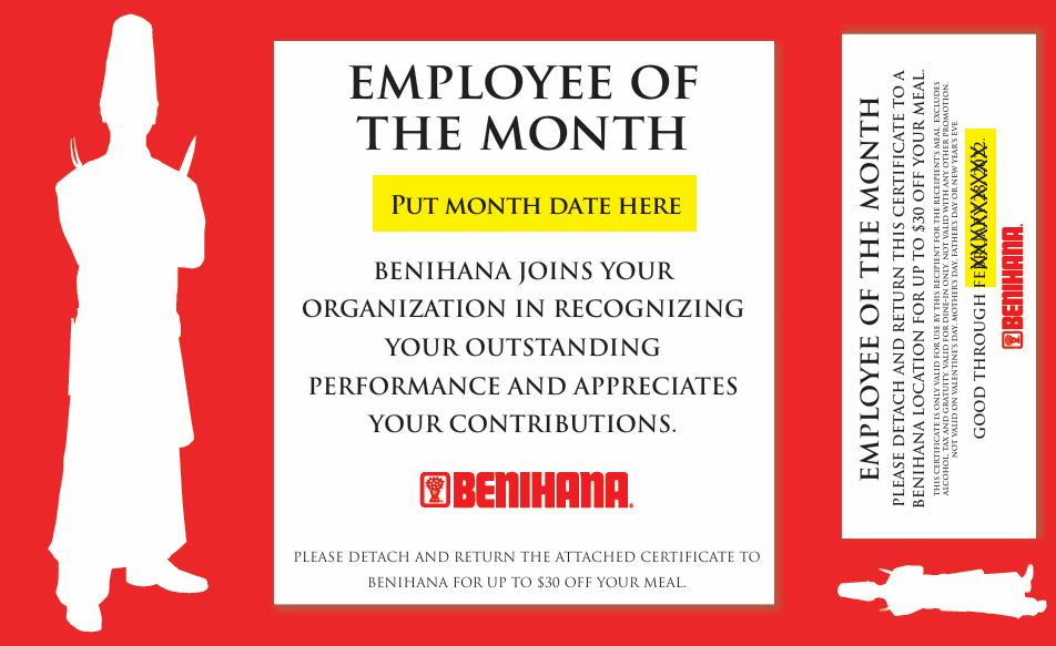 employee of the month award categories